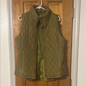 Olive Quilted Vest Maurices